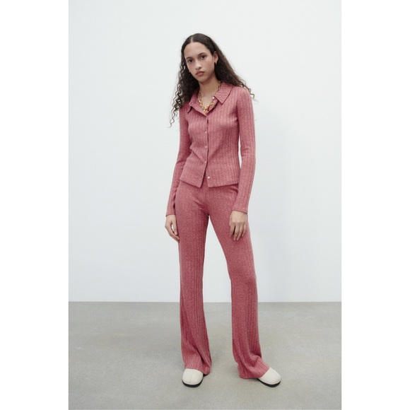 NWT Zara SOFT RIB POLO SHIRT - Picture 1 of 5